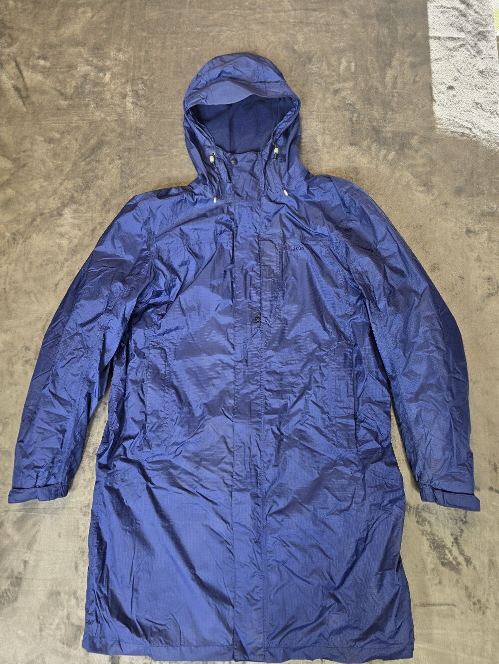 LL Bean Trail Model Rain Coat Jacket Size Large Trench Parka